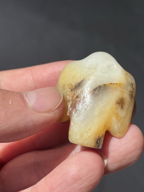 古玩玉器仿古玉梟真品鑒賞圖