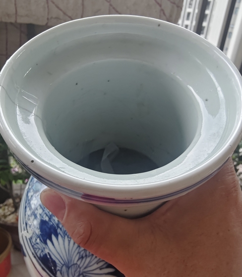 古玩陶瓷青花人物棒槌瓶真品鑒賞圖