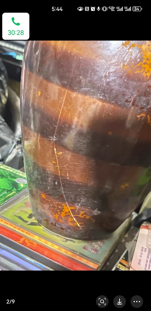 古玩陶瓷褐釉瓶真品鑒賞圖