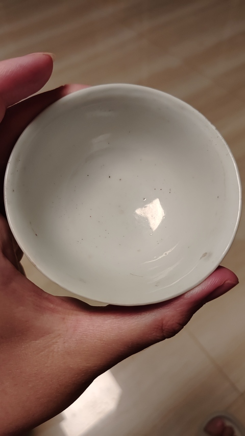 古玩陶瓷百花不落地粉彩茶圓真品鑒賞圖