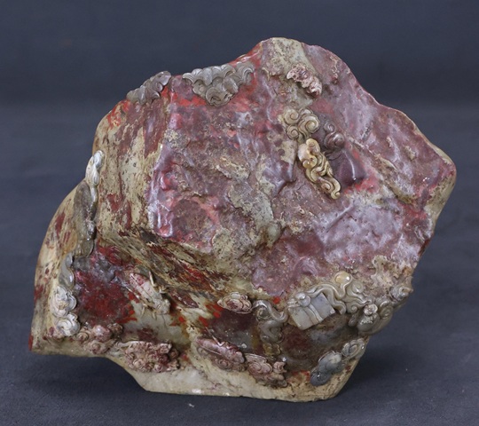 古玩雜項昌化雞血石擺件真品鑒賞圖