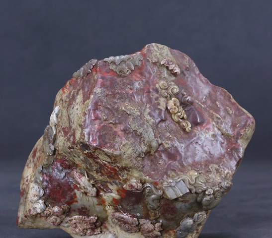 古玩雜項昌化雞血石擺件真品鑒賞圖