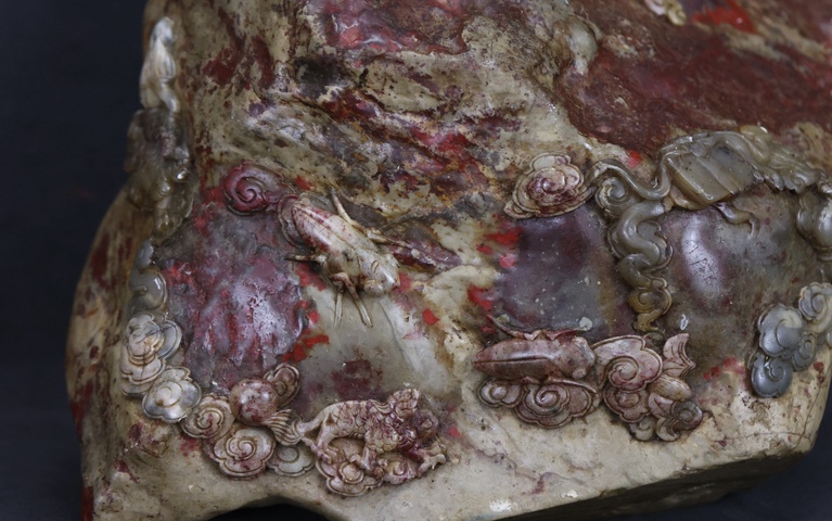 古玩雜項昌化雞血石擺件真品鑒賞圖