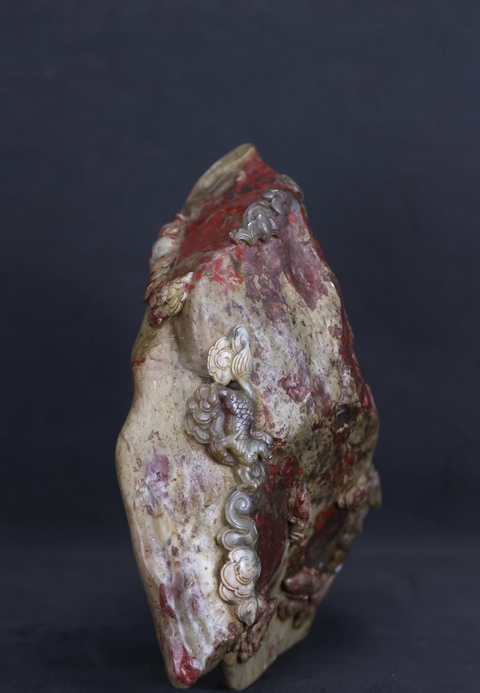 古玩雜項昌化雞血石擺件真品鑒賞圖