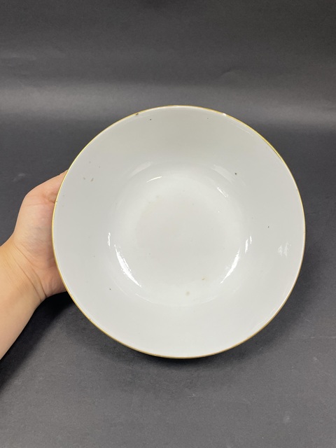 古玩陶瓷粉彩癩瓜碗真品鑒賞圖