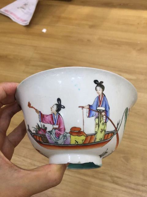 古玩陶瓷粉彩碗真品鑒賞圖