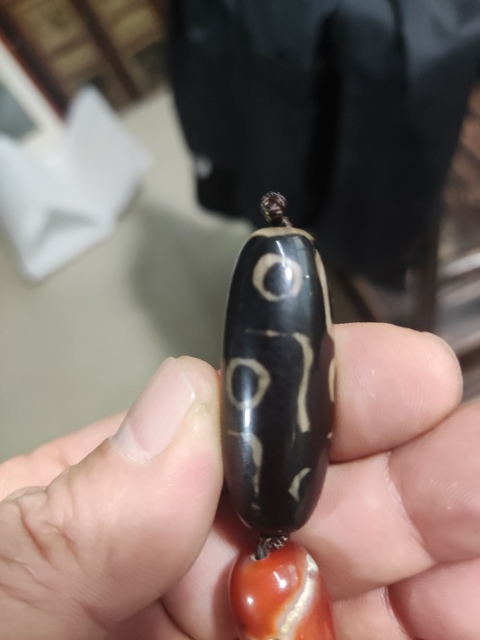 古玩玉器瑪瑙工藝品天珠拍賣(mài)，當(dāng)前價(jià)格188元