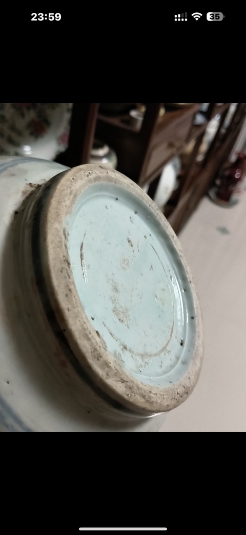 古玩陶瓷青花山水人物罐真品鑒賞圖