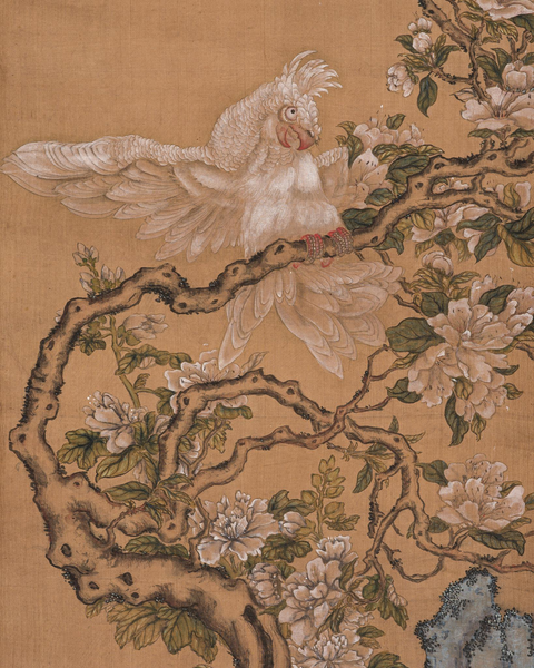 古玩字畫孫佑款花鳥真品鑒賞圖