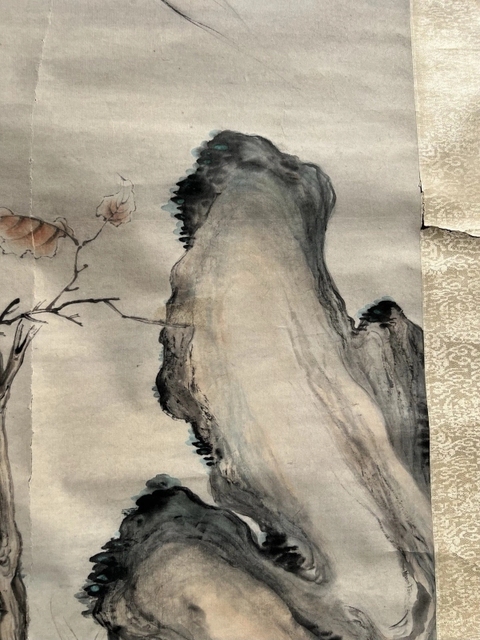 古玩字畫華嵒款花鳥真品鑒賞圖