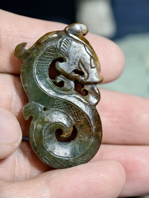 古玩玉器龍佩真品鑒賞圖
