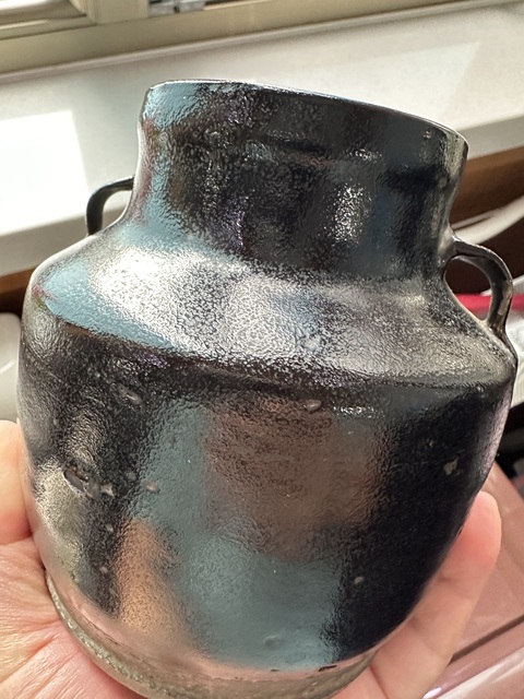 古玩陶瓷黑釉雙系罐真品鑒賞圖