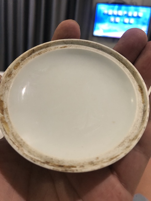 古玩陶瓷仕女紋新粉彩印泥盒真品鑒賞圖