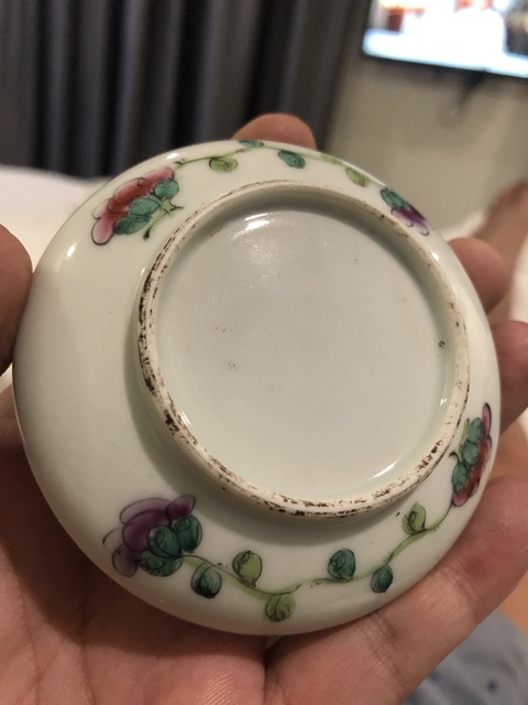 古玩陶瓷仕女紋新粉彩印泥盒真品鑒賞圖