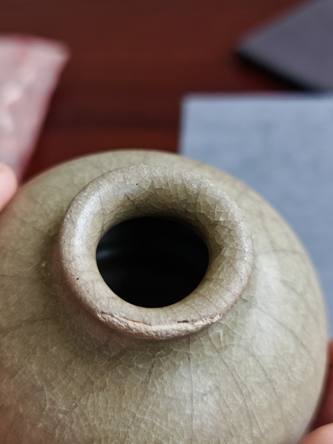 古玩陶瓷宋元龍泉窯水盂真品鑒賞圖