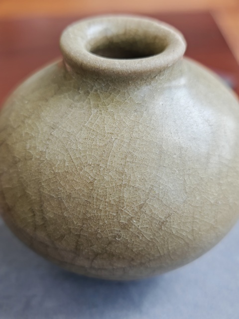 古玩陶瓷宋元龍泉窯水盂真品鑒賞圖