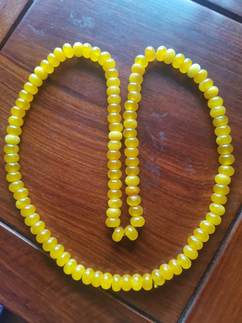 古玩玉器黃龍玉珠串拍賣,當(dāng)前價(jià)格480元