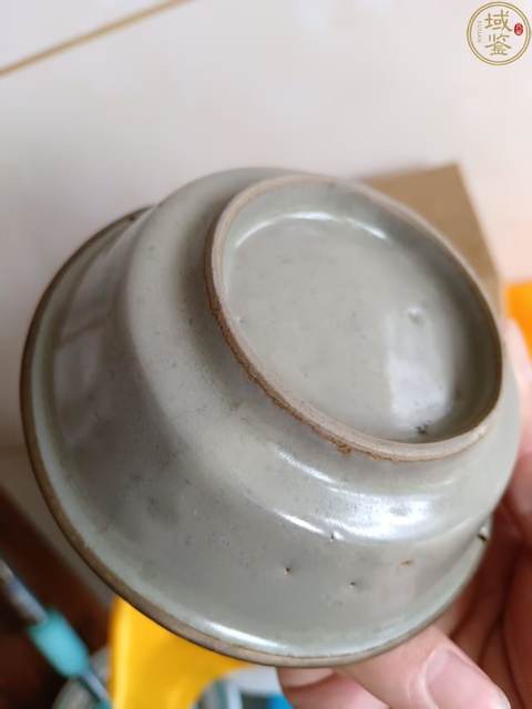 古玩陶瓷龍泉仿官青瓷直壁洗真品鑒賞圖