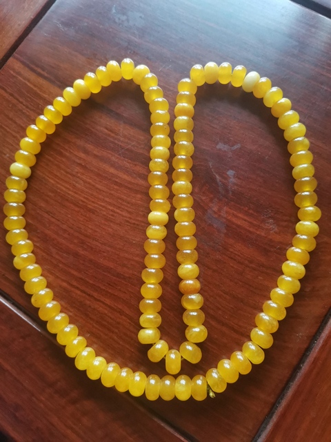 古玩玉器黃龍玉珠串拍賣,當(dāng)前價(jià)格480元