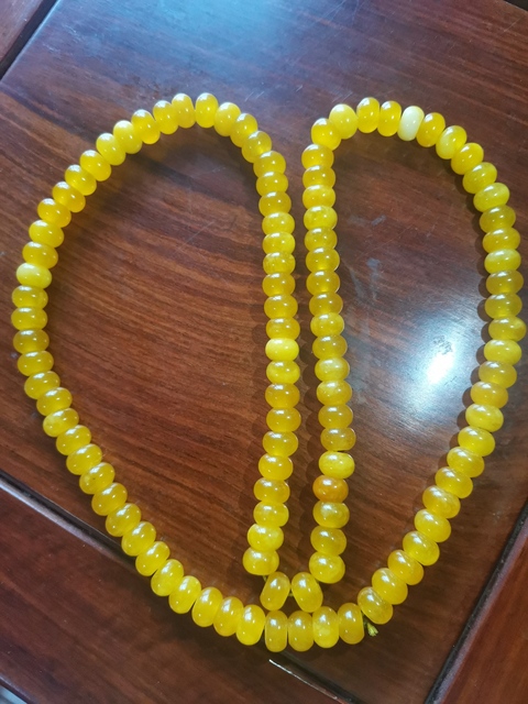 古玩玉器黃龍玉珠串拍賣,當(dāng)前價(jià)格480元