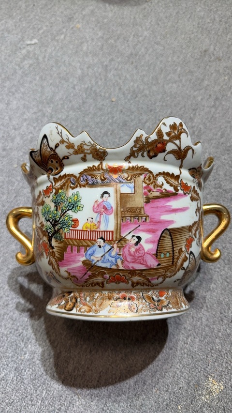 古玩陶瓷廣彩器真品鑒賞圖