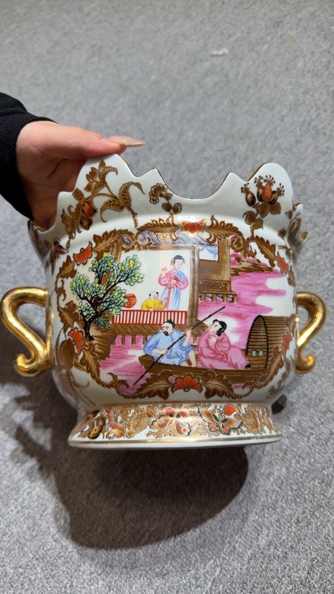 古玩陶瓷青花執壺真品鑒賞圖
