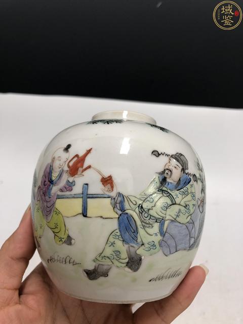 古玩陶瓷民國·粉彩太白醉酒紋罐拍賣，當(dāng)前價格2188元