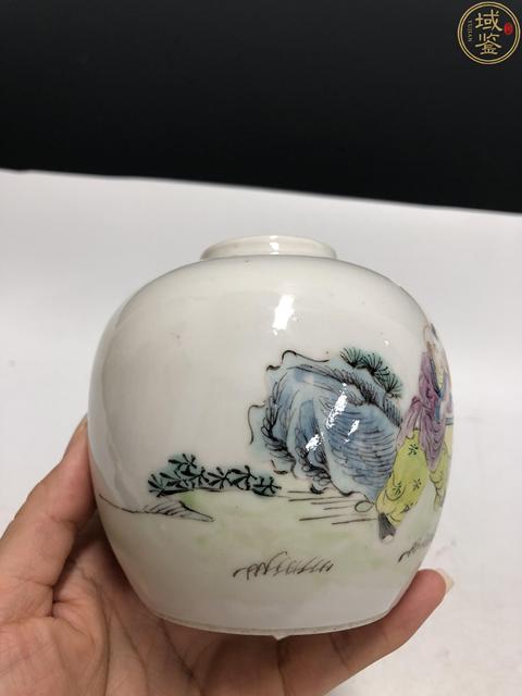 古玩陶瓷民國·粉彩太白醉酒紋罐拍賣，當(dāng)前價格2188元