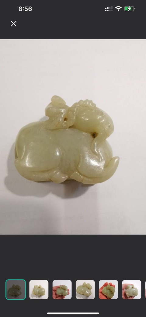 古玩玉器仿古玉羊真品鑒賞圖