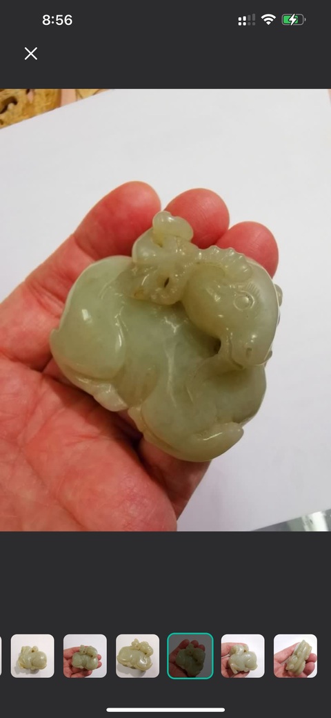 古玩玉器仿古玉羊真品鑒賞圖