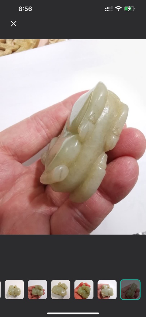 古玩玉器仿古玉羊真品鑒賞圖