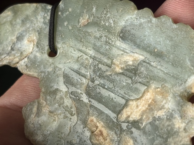 古玩玉器仿紅山玉鷹頭真品鑒賞圖