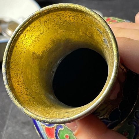 古玩陶瓷花卉紋瓶真品鑒賞圖