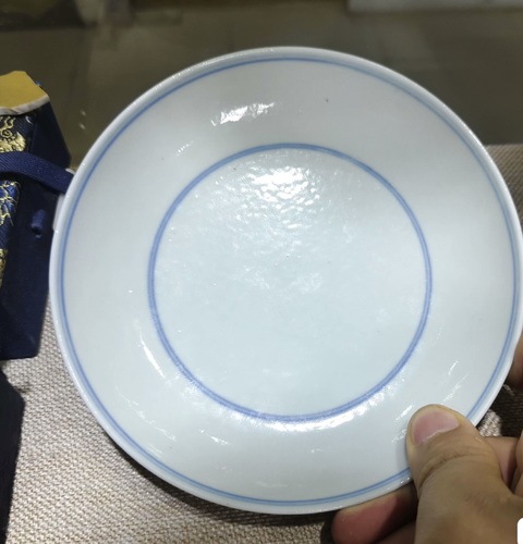 古玩陶瓷白釉盤拍賣,當前價格50000元
