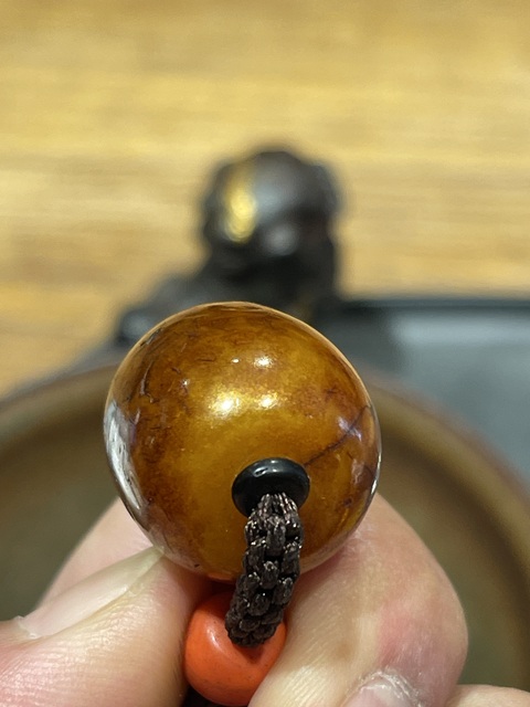 古玩玉器多寶琉璃鎖骨鏈真品鑒賞圖