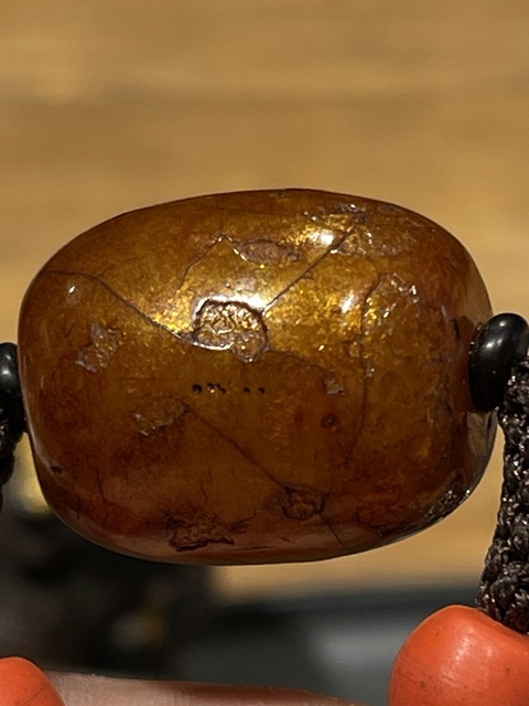 古玩玉器多寶琉璃鎖骨鏈真品鑒賞圖