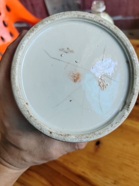 古玩陶瓷清光緒 淺絳彩人物紋帽筒真品鑒賞圖