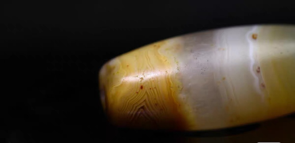古玩玉器瑪瑙管珠真品鑒賞圖