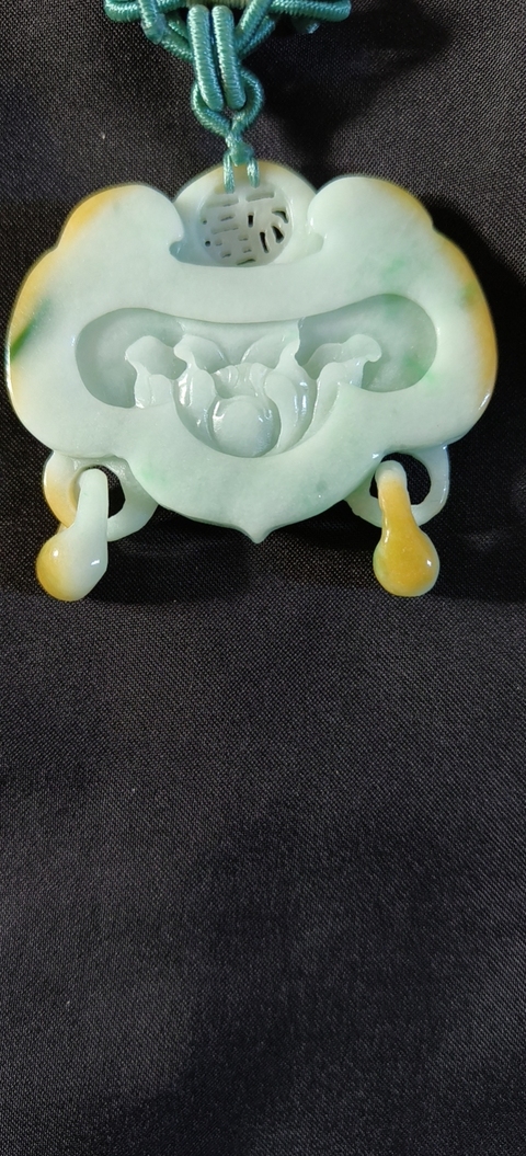 古玩玉器翡翠鎖佩真品鑒賞圖