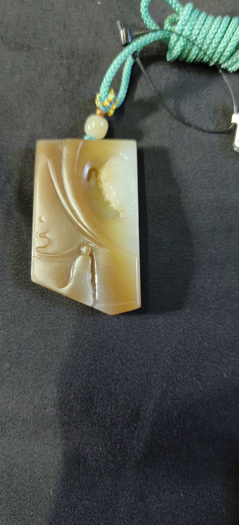 古玩玉器天然和田玉牌真品鑒賞圖