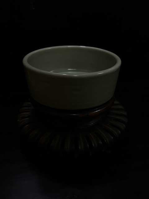 古玩陶瓷清|豆青釉夔龍紋水洗拍賣,當前價格6666元