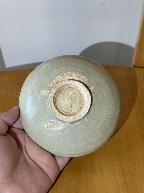 古玩陶瓷龍泉青瓷水洗真品鑒賞圖