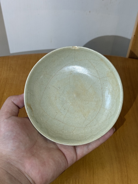 古玩陶瓷龍泉青瓷水洗真品鑒賞圖