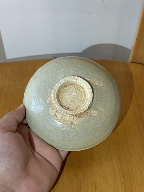 古玩陶瓷龍泉青瓷水洗真品鑒賞圖