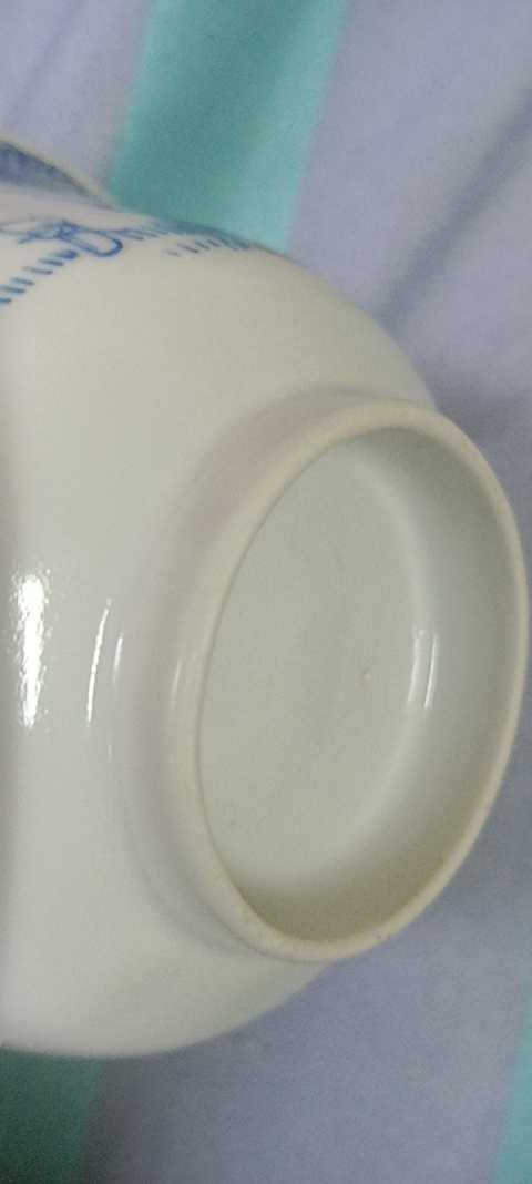 古玩陶瓷藍料彩蓋碗真品鑒賞圖