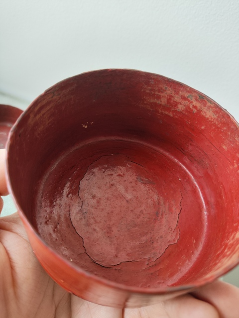 古玩雜項木胎漆盒真品鑒賞圖