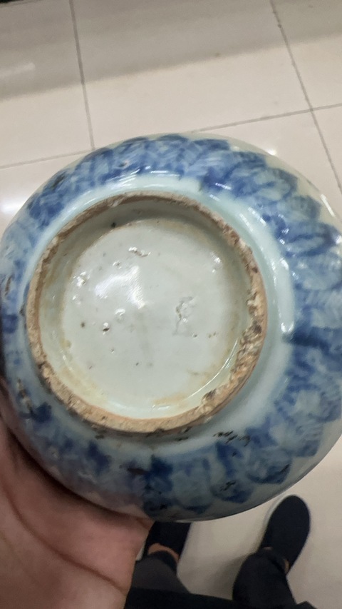 古玩陶瓷花繪青花碗真品鑒賞圖