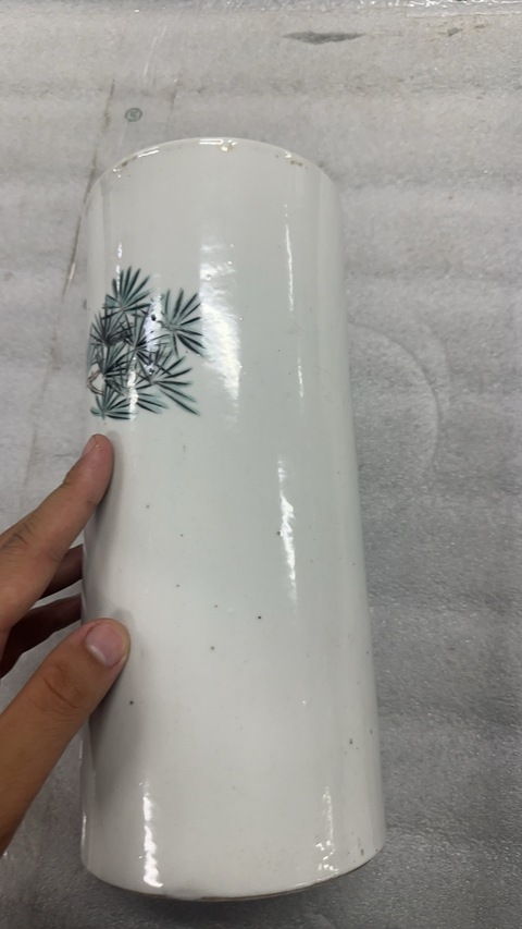 古玩陶瓷花繪帽桶真品鑒賞圖
