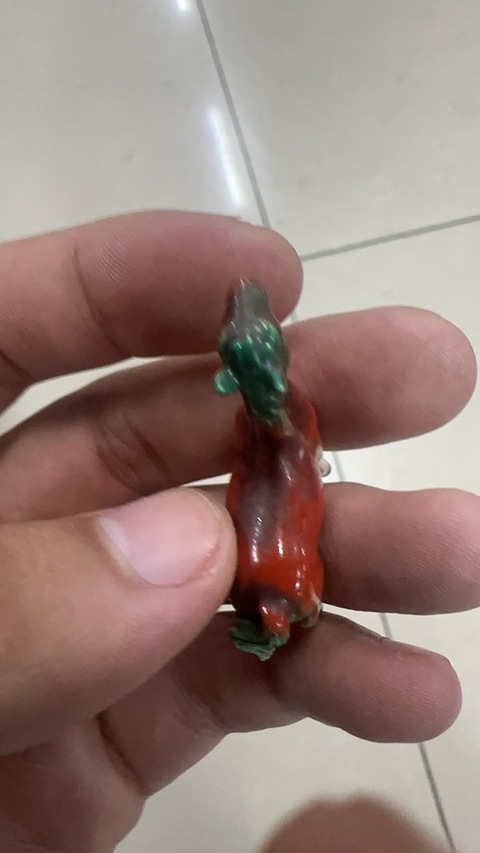 古玩陶瓷三彩瓷塑馬真品鑒賞圖