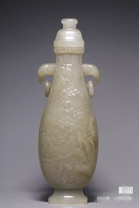 古玩玉器玉瓶真品鑒賞圖